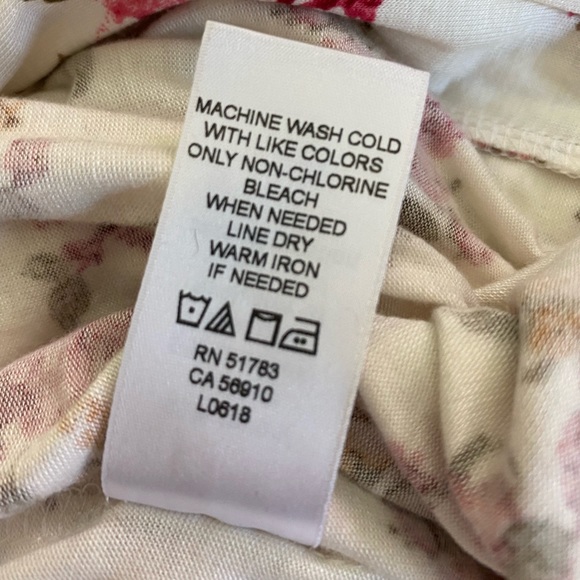 Floral cardigan with 3/4 sleeves and lace insert, size 0 - Picture 6 of 10